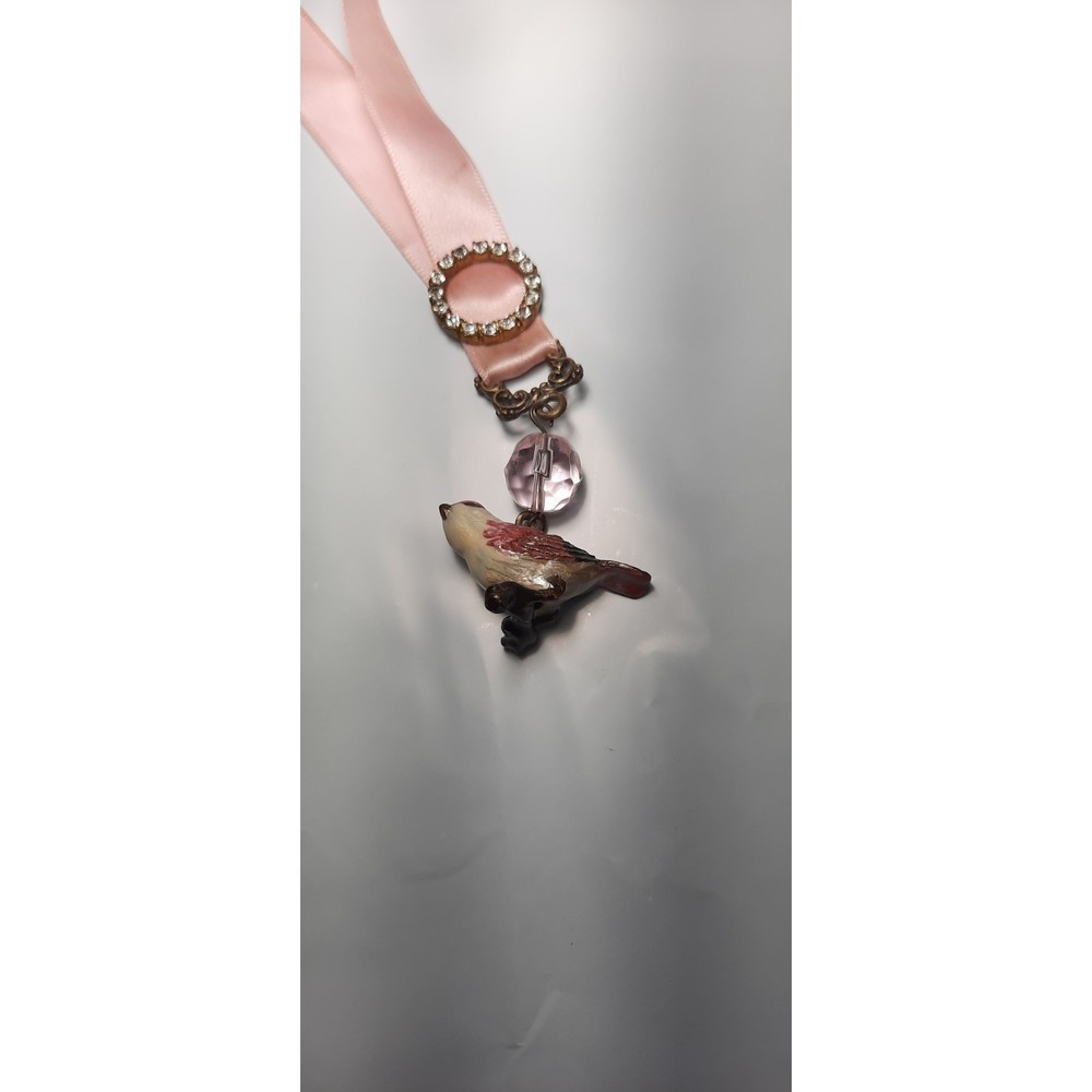Nikky Design Bookmark Bird Rhinestone Pink - Picture 4 of 7